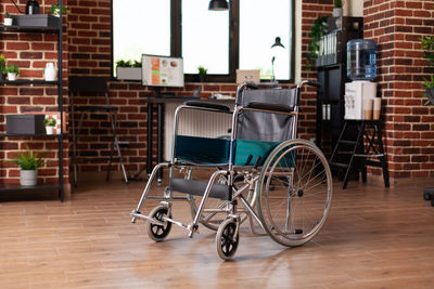 Close-up of shopping cart on table