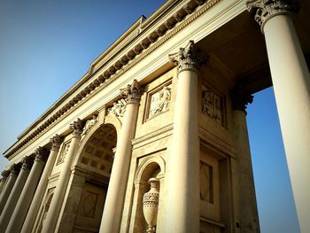 Low angle view of historical building