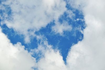 Low angle view of clouds in sky