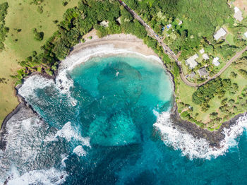 Aerial view of seascape