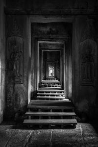 Corridor of historic building