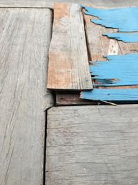 Close-up of broken wood