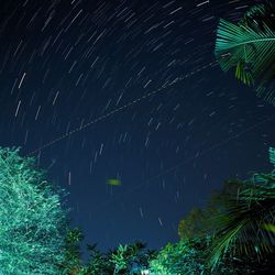 Scenic view of star field against sky at night
