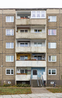 Low angle view of residential building