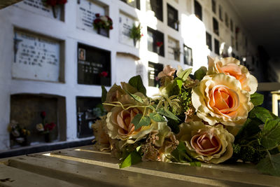 Close-up of rose bouquet