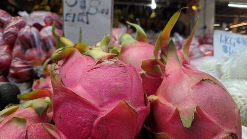 Close-up of fruits in market