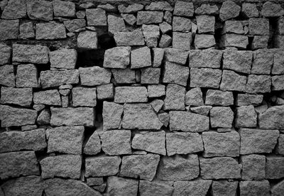 Full frame shot of stone wall