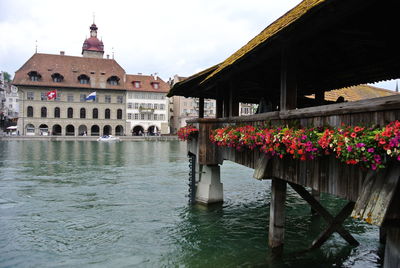 View of buildings at waterfront