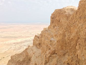 Scenic view of desert against sky