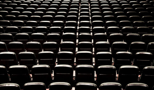 Full frame shot of empty chairs