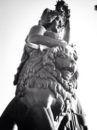 Low angle view of statue