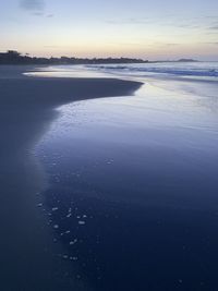 Scenic view of sea during sunset