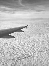 Aerial view of cloudscape