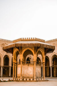 View of historic building against clear sky