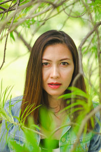 Portrait of a beautiful young woman