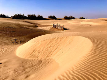 Scenic view of desert against sky