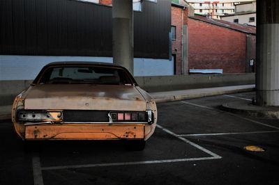 View of car on road