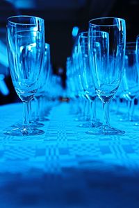 Close-up of wine in glass on table