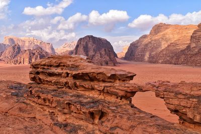 View of rock formations