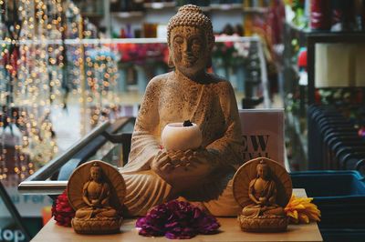 Close-up of buddha statue