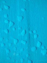 Full frame shot of wet glass