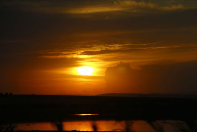 Sun shining through clouds