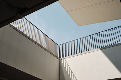 Low angle view of modern building against sky