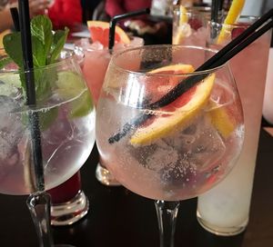 Close-up of ice cream in glass