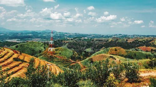 Scenic view of landscape against sky