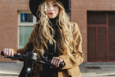 Portrait of beautiful young woman