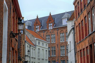 Low angle view of buildings against sky