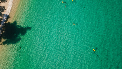 High angle view of swimming pool