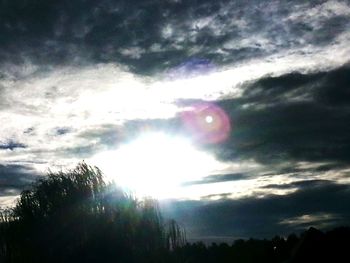 Low angle view of cloudy sky