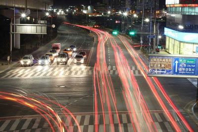 City street at night