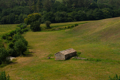 Panorámic view of sunset galicia