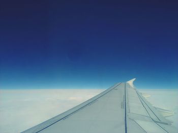 View of sea against blue sky