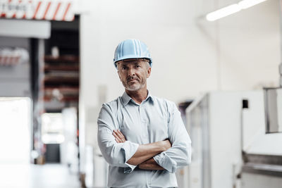 Portrait of man working