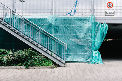 Staircase by building