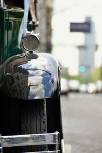 Close-up of car