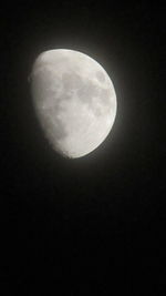 Low angle view of moon in sky