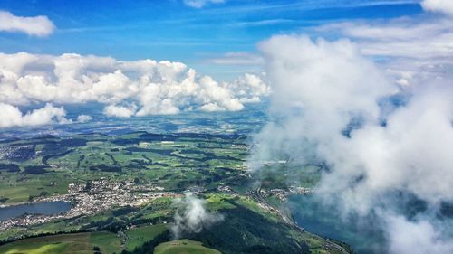 Aerial view of landscape