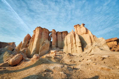 View of rock formations