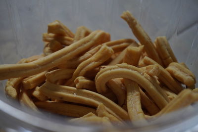 Close-up of pasta in plate