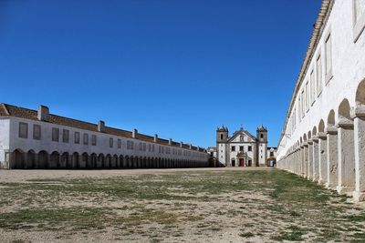 Castle against clear blue sky