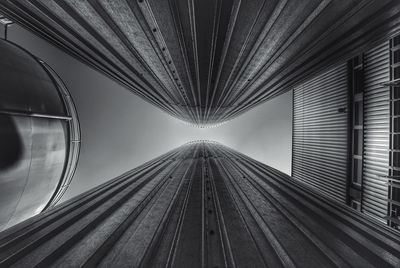 Low angle view of built structure against sky