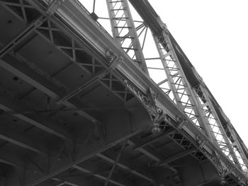 Low angle view of bridge against sky