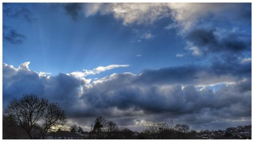 Low angle view of cloudy sky