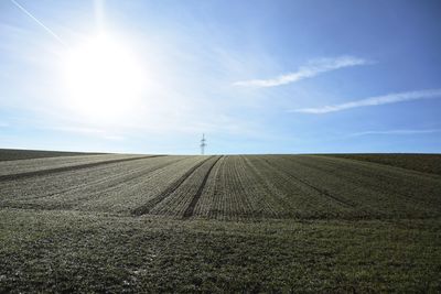 Scenic view of landscape against sky