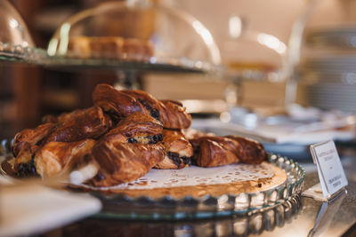 Close-up of meat on barbecue grill