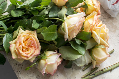 Close-up of rose bouquet